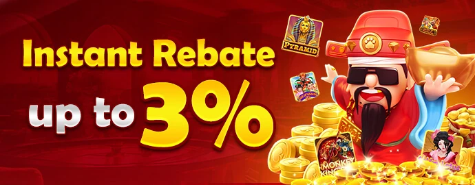 INSTANT REBATE UP TO 3% promotion